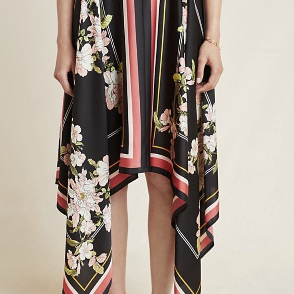 NWT Anthropologie Jacqueline Asymmetrical Midi Skirt by ISLA MAUDE - Picture 2 of 8